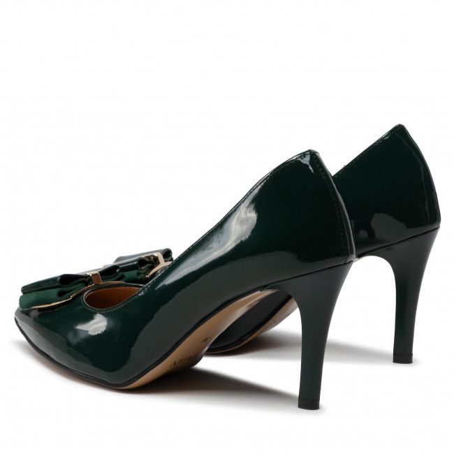 Scarpe stiletto SAGAN - 4722 Zielony Lakier/Złoto