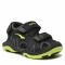 Sandali BAGHEERA - Flux 86552-2 C0131 Black/Lime