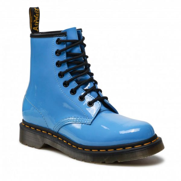 Anfibi DR. MARTENS - 1460 W Patent Lamper 26895416 Mid Blue