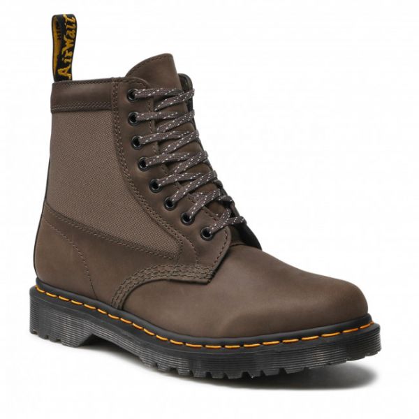 Scarponcini Dr. Martens - 1460 Panel 26912481 Khaki Grey Scarponcini Dr. Martens - 1460 Panel 26912481 Khaki Grey