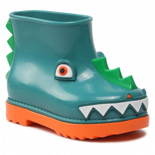 Wellington Melissa - Mini Melissa Rain Boot + Fabula 33676 Orange/Green AF021 Wellington Melissa - Mini Melissa Rain Boot + Fabula 33676 Orange/Green AF021
