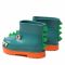 Wellington Melissa - Mini Melissa Rain Boot + Fabula 33676 Orange/Green AF021