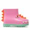 Wellington Melissa - Mini Melissa Rain Boot + Fabula 33676 Green/Pink AF022