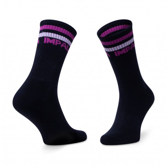 Set di 3 paia di calzini lunghi da donna IMPALA - Stripe Sock 3 Pack IM787000 Black