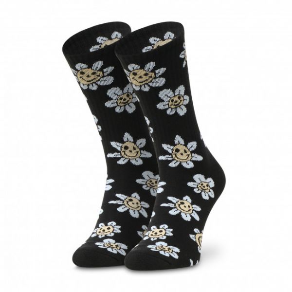 Calzini lunghi da uomo VANS - Trippy Grin Crew VN0A7PO8BLK1 Trip Black