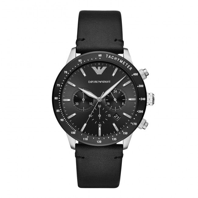 Orologio Emporio Armani - Men's Leather Cronograph AR11243 Black