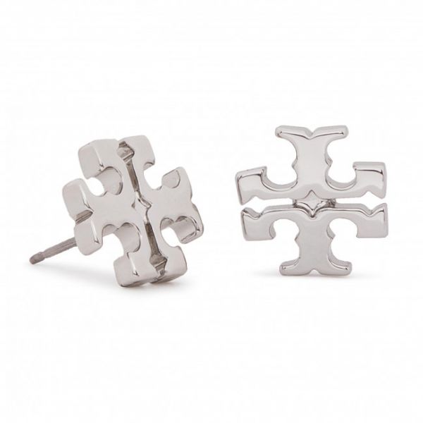 Orecchini Tory Burch - Logo Stud Earring 11165504 Tory Silver 022