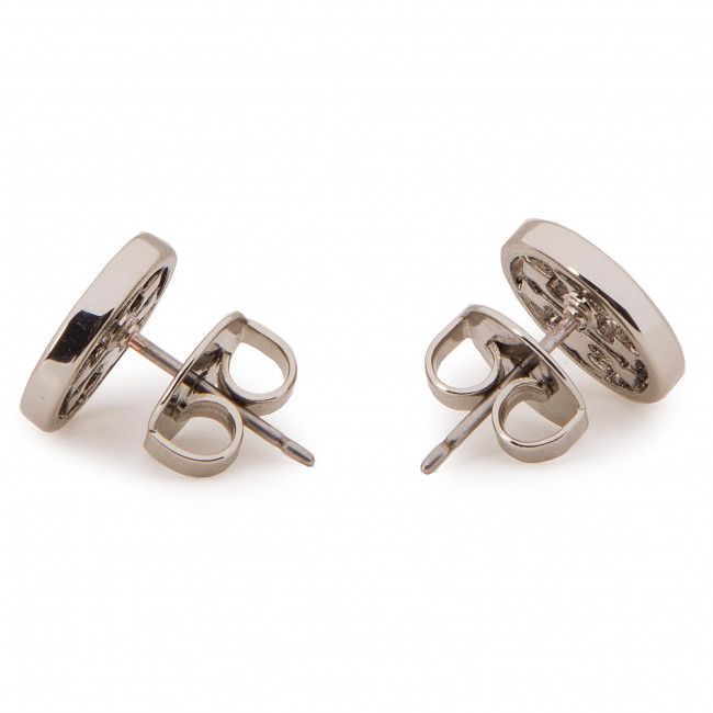 Orecchini TORY BURCH - Logo Circle Stud Earring 11165518 Tory Silver 022