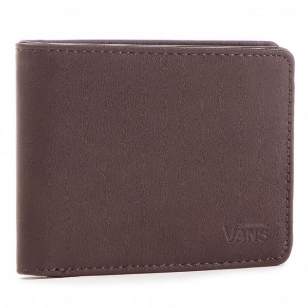 Portafoglio grande da uomo Vans - Drop V Bifold W WN0A31J8DRB Dark Brown 454