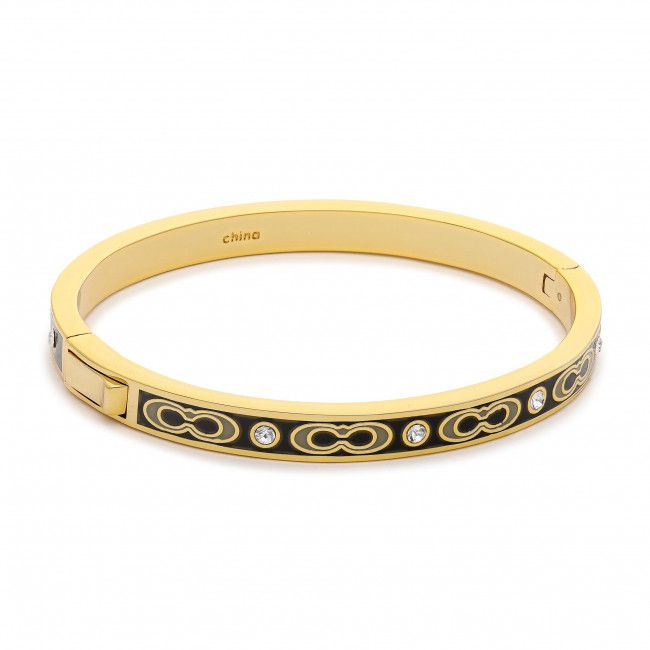 Bracciale COACH - Sig C Stn Hngd Bng 16510 Gold/Black