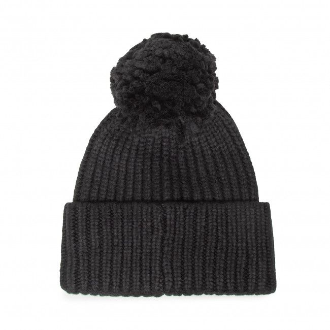 Berretto Ugg - W Chunky Rib Knit Beanie W Pom 20165 Black