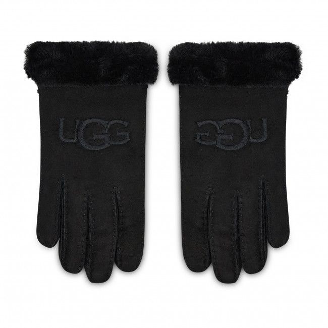 Guanti da donna Ugg - W Sheepskin Embroider Glove 20931 Black