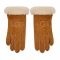 Guanti da donna Ugg - Sheepskin Embroider Glove 20931 Chestnut