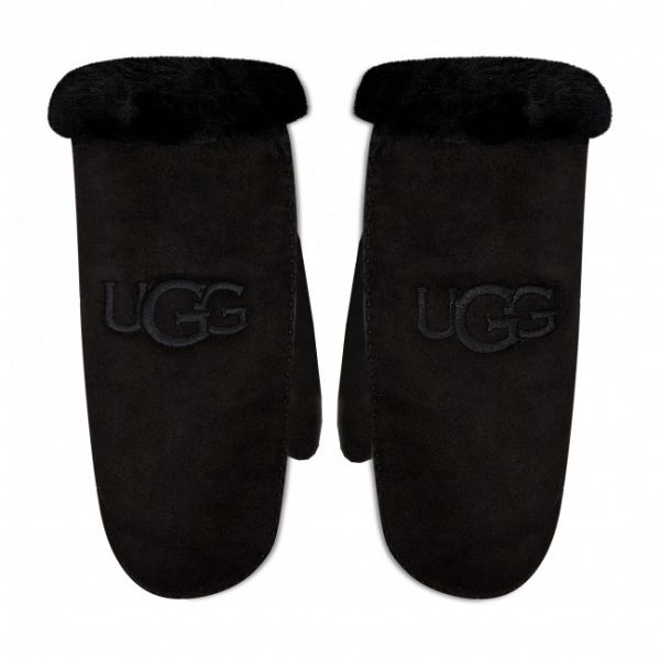 Guanti da donna UGG - Sheepskin Embroider Mitten 20932 Blk Guanti da donna UGG - Sheepskin Embroider Mitten 20932 Blk