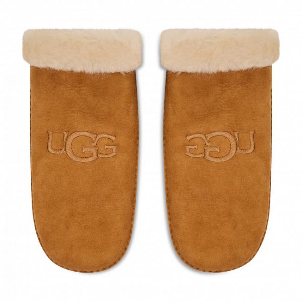 Guanti da donna Ugg - Sheepskin Embroider Mitten 20932 Chestnut Guanti da donna Ugg - Sheepskin Embroider Mitten 20932 Chestnut