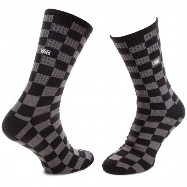 Calzini lunghi da uomo Vans - Checkeboard Crew VN0A3H3OBA5 Black/Charco