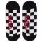 Set di 3 paia di pedulini unisex VANS - Classic Super No Show VN000XS9RLM1 r.38,5/42 Red/White Check