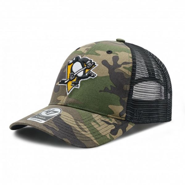 Cappello con visiera 47 BRAND - NHL Pittsburgh Penguins Trucker H-CBRAN15GWP-CM Verde Cappello con visiera 47 BRAND - NHL Pittsburgh Penguins Trucker H-CBRAN15GWP-CM Verde