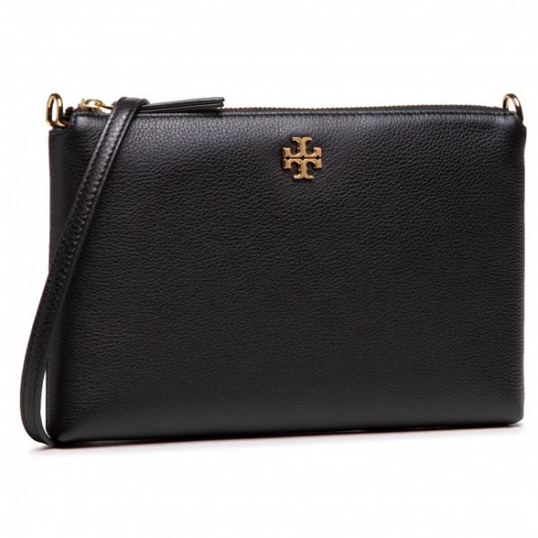 Borsetta TORY BURCH - Kira Pabbled Top-Zip Crossbody 61385 Black 001U Borsetta TORY BURCH - Kira Pabbled Top-Zip Crossbody 61385 Black 001U