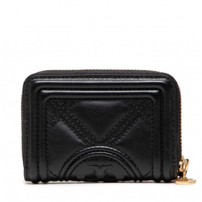 Portafoglio piccolo da donna Tory Burch - Fleming Soft Mini 79415 Black 0421