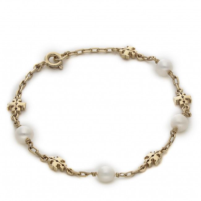 Bracciale Tory Burch - Kira Pearl Chain Bracelet 74071 Tory Gold/Ivory 709