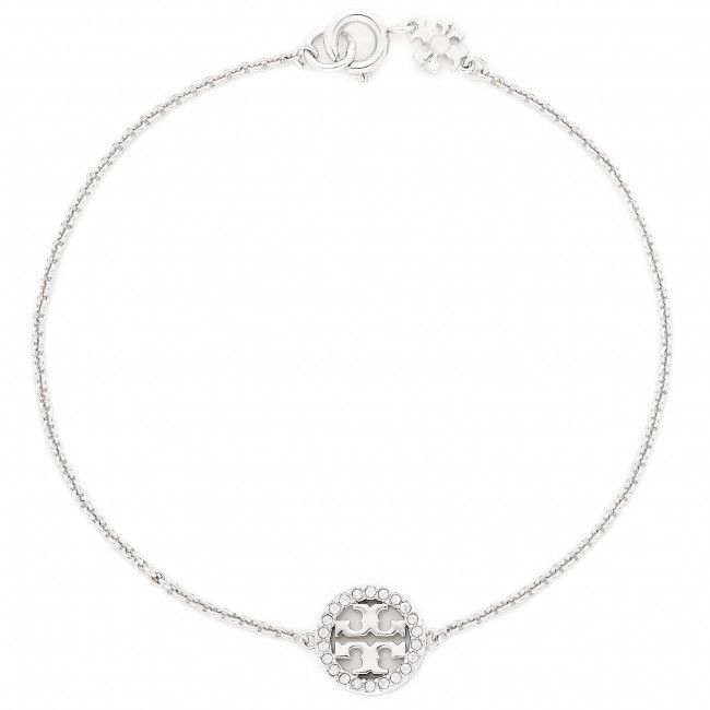 Bracciale Tory Burch - Miller Pave Chain Bracelet Tory 80997 Silver/Crystal