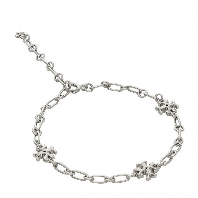 Bracciale Tory Burch - Roxanne Chain Delicate Bracelet 84969 Shiny Pewter