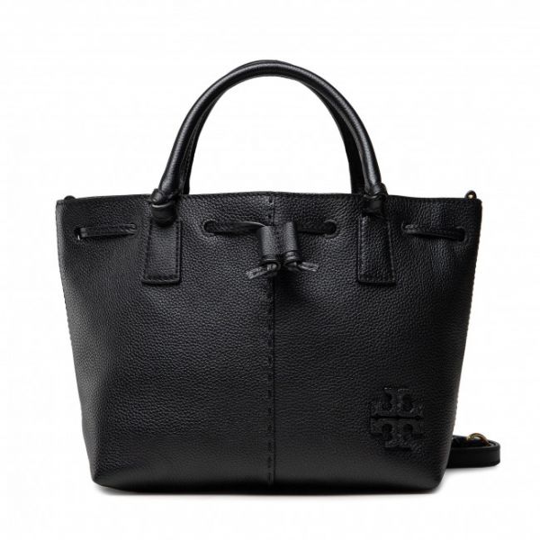 Borsetta Tory Burch - Mcgraw Small Drawstring Satchel 85119 Black 001 Borsetta Tory Burch - Mcgraw Small Drawstring Satchel 85119 Black 001