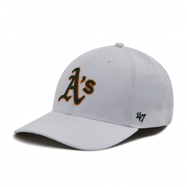 Cappello con visiera 47 BRAND - Oakland Athletics B-MVP18WBV-WH White