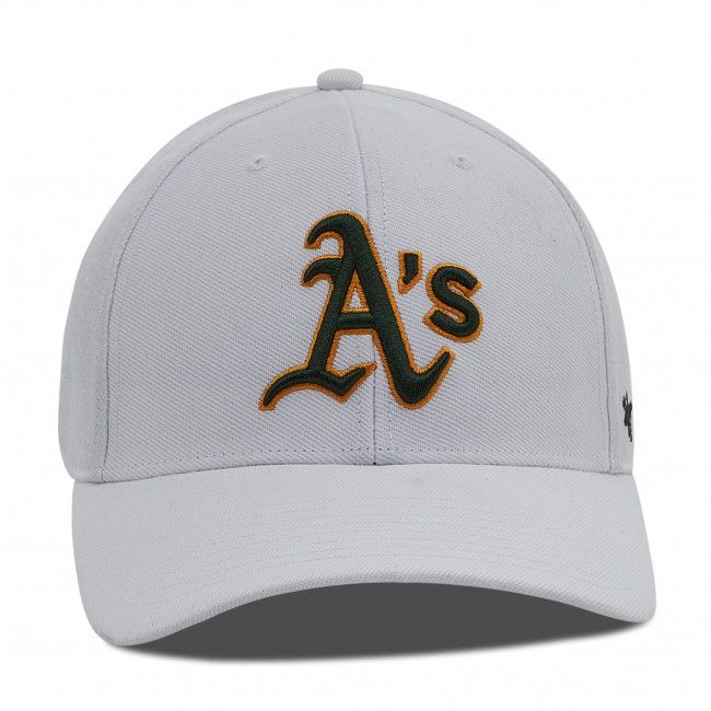 Cappello con visiera 47 BRAND - Oakland Athletics B-MVP18WBV-WH White