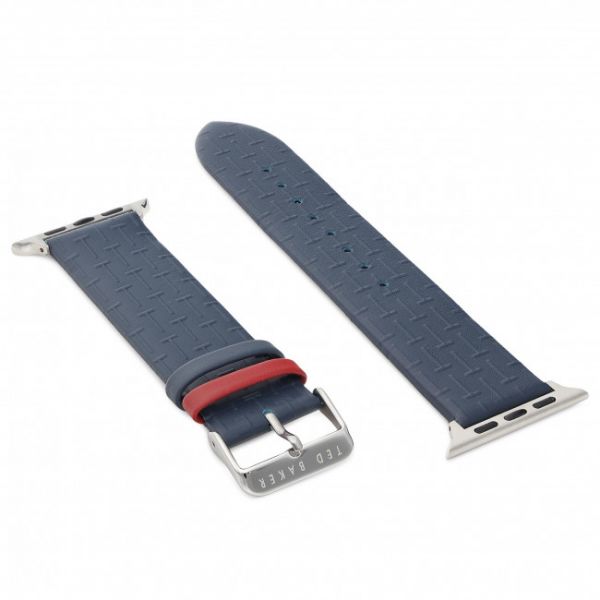 Orologio Ted Baker London BKPCSF903 - Cronografo 40mm, Quadrante Nero, Cinturino In Pelle Blu