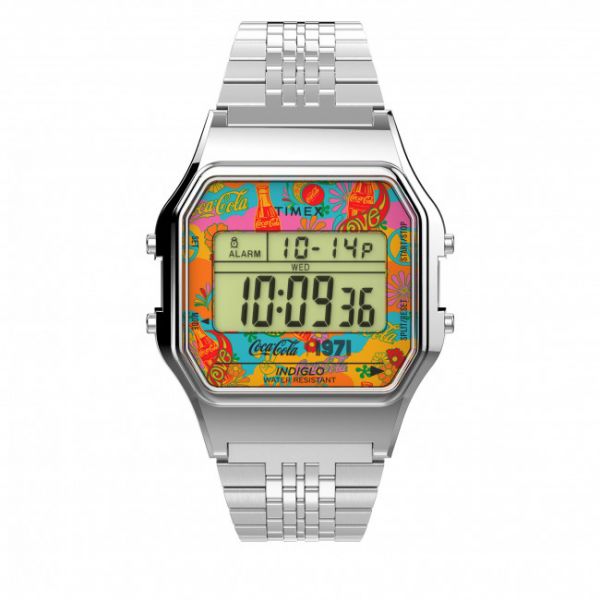 Orologio TIMEX - T80 TW2V25900 Silver/Multi Orologio TIMEX - T80 TW2V25900 Silver/Multi