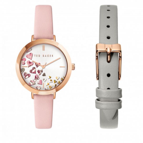 Orologio Ted Baker - Ammy Hearts BKG027500 Pink/Silver Orologio Ted Baker - Ammy Hearts BKG027500 Pink/Silver