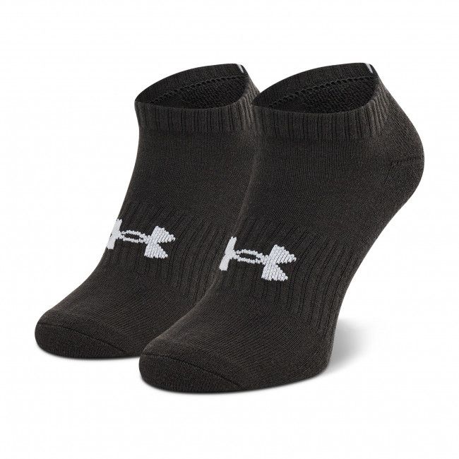 Set di 3 paia di calzini corti unisex UNDER ARMOUR - Core No Show 3Pk 1363241-001 Nero