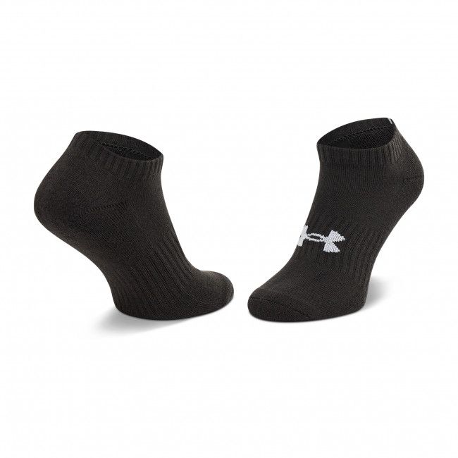 Set di 3 paia di calzini corti unisex UNDER ARMOUR - Core No Show 3Pk 1363241-001 Nero