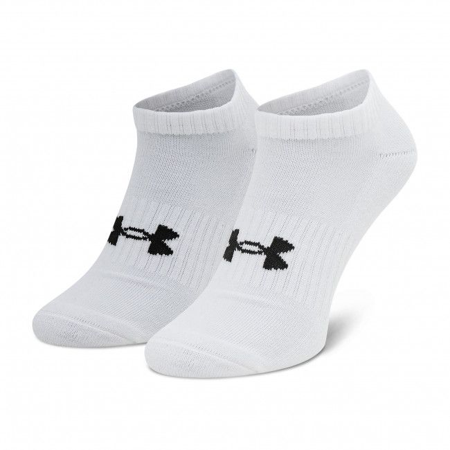 Set di 3 paia di calzini corti unisex UNDER ARMOUR - Core No Show 3Pk 1363241-100 Bianco