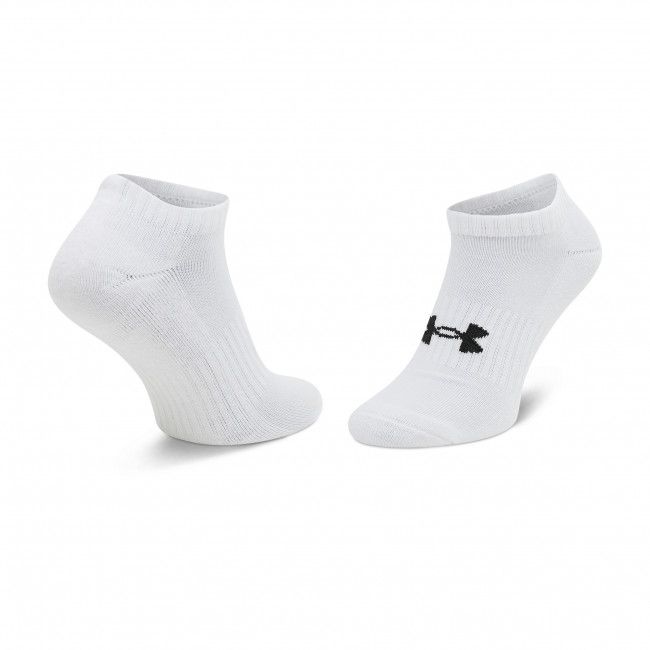 Set di 3 paia di calzini corti unisex UNDER ARMOUR - Core No Show 3Pk 1363241-100 Bianco