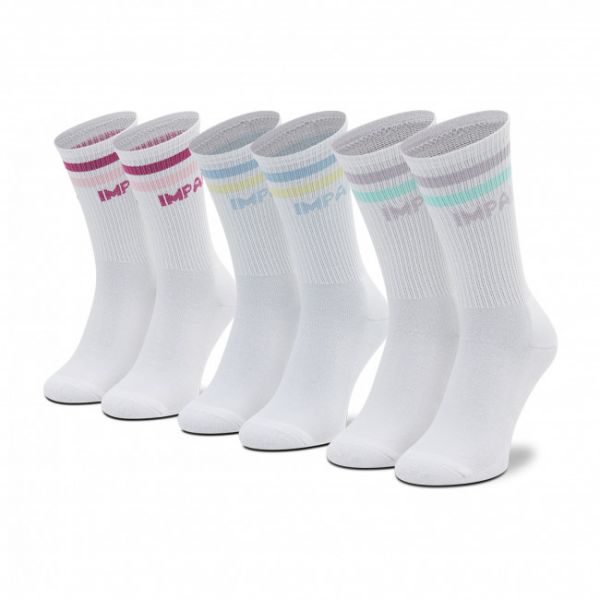 Set di 3 paia di calzini lunghi da donna Impala - IM787000 Pastel
