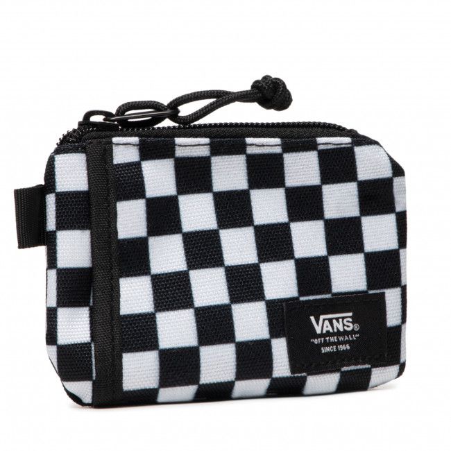 Portafoglio grande da uomo VANS - Pouch Wall VN0A3HZXHU01 Black/White Che