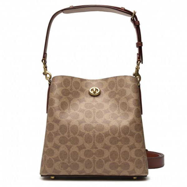 Borsetta Coach - Cc Sig Wllw Bckt C3890 B4/Tan Rust Borsetta Coach - Cc Sig Wllw Bckt C3890 B4/Tan Rust