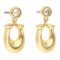 Orecchini Coach - C Crysl Ear C4915 Gold/Clear