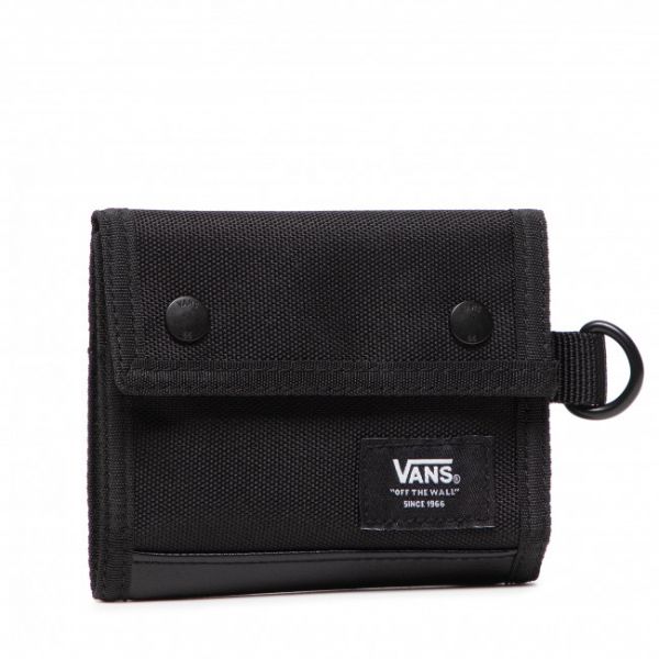 Portafoglio grande da uomo Vans - Kent Trifold VN0A5FH8Y281 Black/White