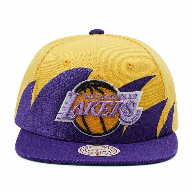 Cappello con visiera MITCHELL &amp; NESS - HHSS2978 Yellow/Purple