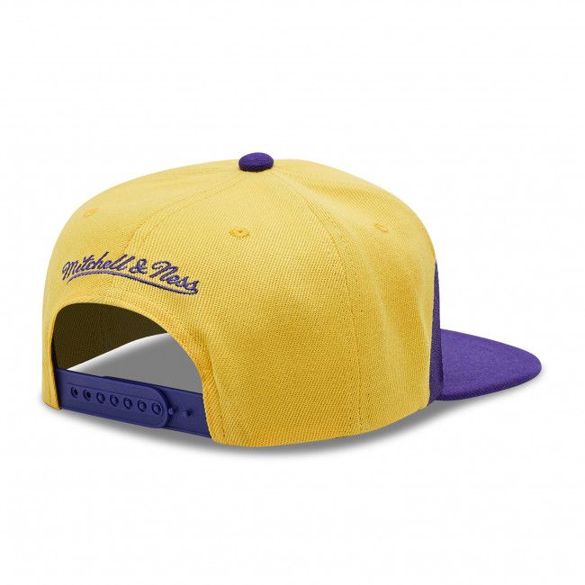 Cappello con visiera MITCHELL &amp; NESS - HHSS2978 Yellow/Purple