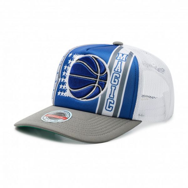 Cappello con visiera MITCHELL &amp; NESS - HHSS3461 Blue/Grey