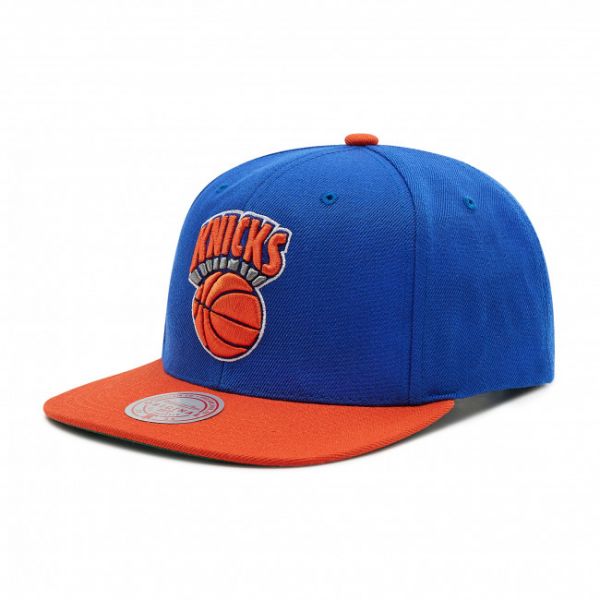 Cappello con visiera MITCHELL &amp; NESS - HHSS3267 Arancione Blu scuro