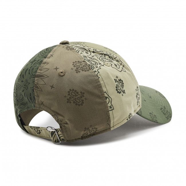 Cappello con visiera NEW ERA - New York Yankees Mlb Paisley Print 9Forty Adjustable Cap 60184618 Olive