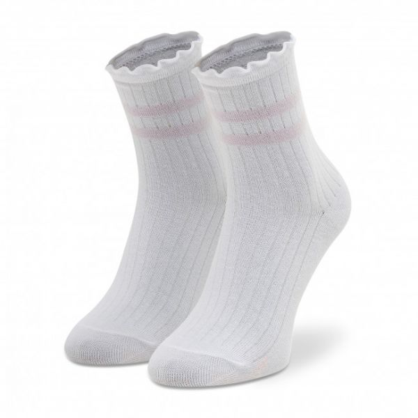 Calzini lunghi da donna Vans - 1Pk Ruffed VN0A4S8PYIH1 White/Lavender