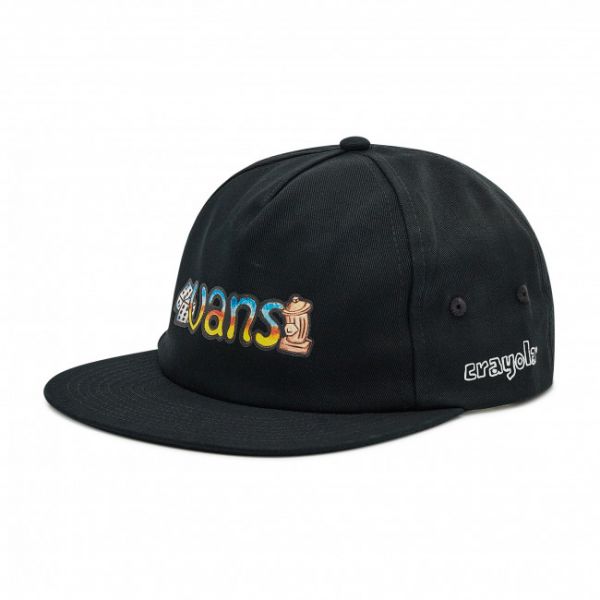 Cappello con visiera VANS - Crayola Jockey VN0A5KJWYUY1 Black Cappello con visiera VANS - Crayola Jockey VN0A5KJWYUY1 Black