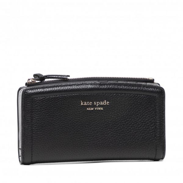Portafoglio grande da donna KATE SPADE - Zip Slim Wallet K5613 Black 001